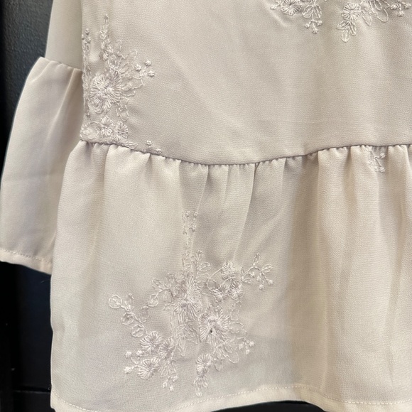 Dex crochet insert wrap front mini dress NWT - Picture 12 of 16